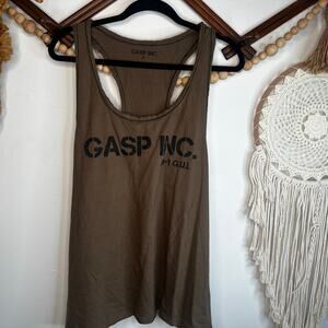 GASP Inc Green Muscle Tank